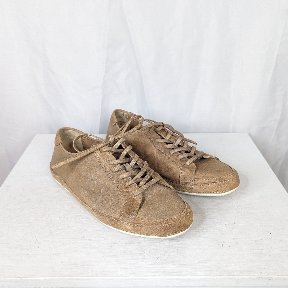 Frye Dean Artisan Leather Low Top Lace Up Sneakers - 9 Women's